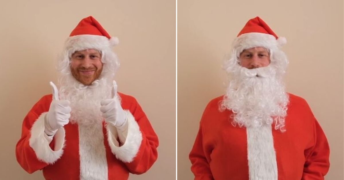 3 161.jpg?resize=412,232 - Prince Harry Dressed Up As a Santa and Recording a Cute Charity Message About Losing a Parent