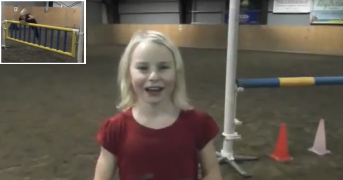 6 49.png?resize=1200,630 - 11 Year Old Girl Jumps On All 4 of Her Limbs Just Like A Horse