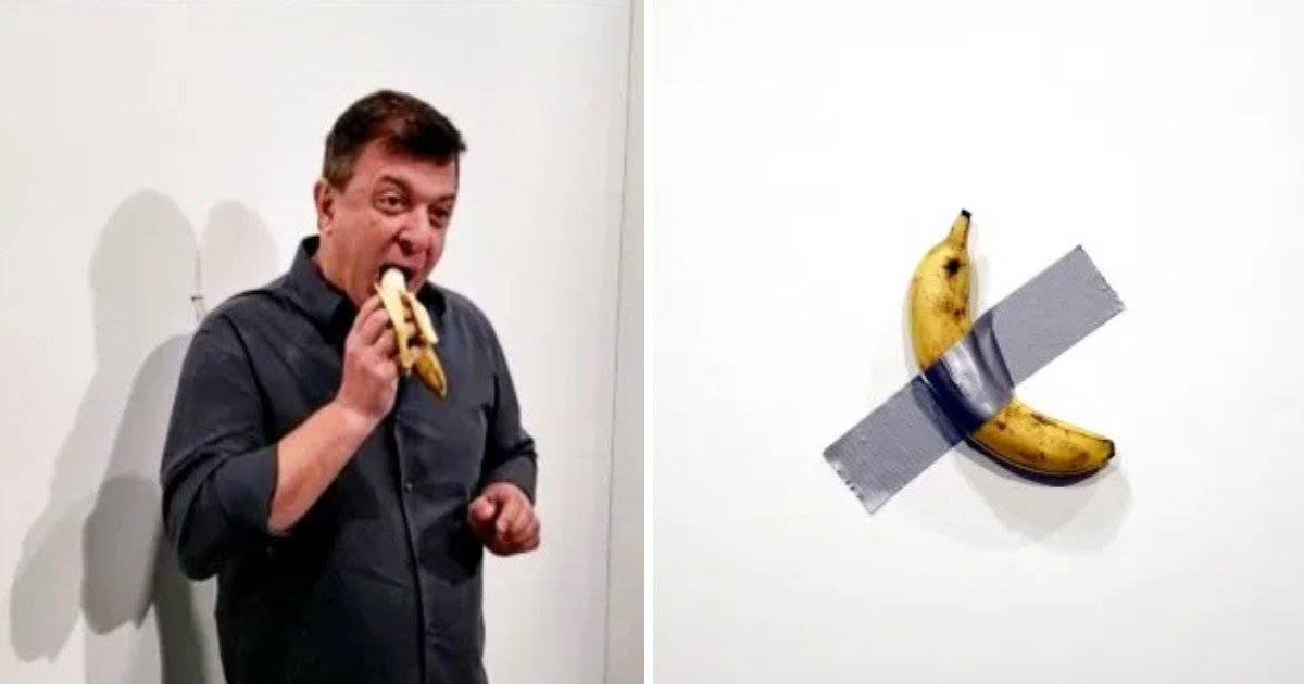 a 34.jpg?resize=1200,630 - A Man Ate A $120,000 Banana After Pulling It Off The Gallery Wall