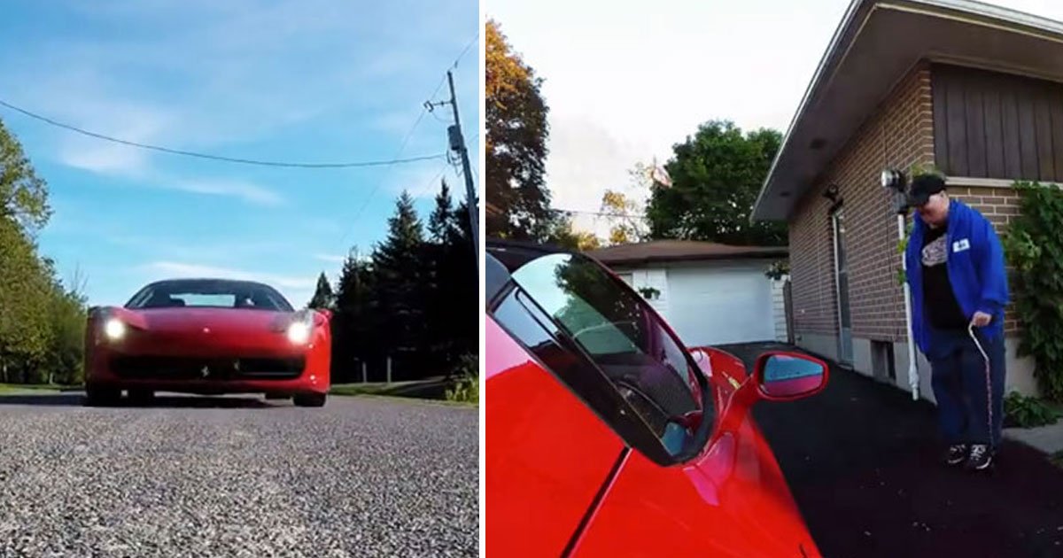 anonymous ghostrider ferrari cancer survivor.jpg?resize=412,275 - Anonymous Ghostrider Made A Cancer Survivor’s Dream Come True