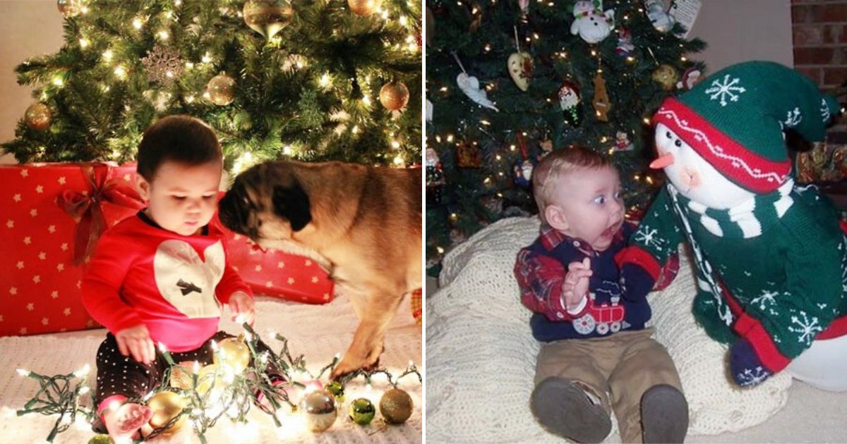 babies.png?resize=1200,630 - 10+ photoshoots de bébés de Noël ratés qui montrent les attentes vs. la réalité