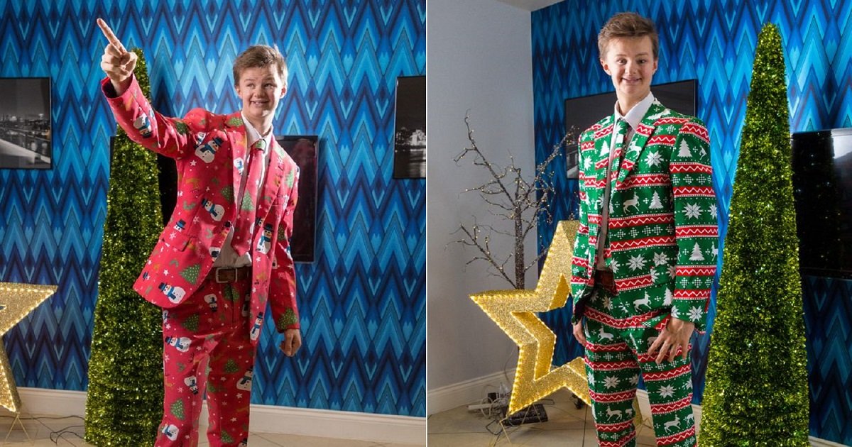 c3 4.jpg?resize=412,275 - Student Started A Petition After Teachers Banned Him From Wearing His "Inappropriate" Festive Christmas Suits