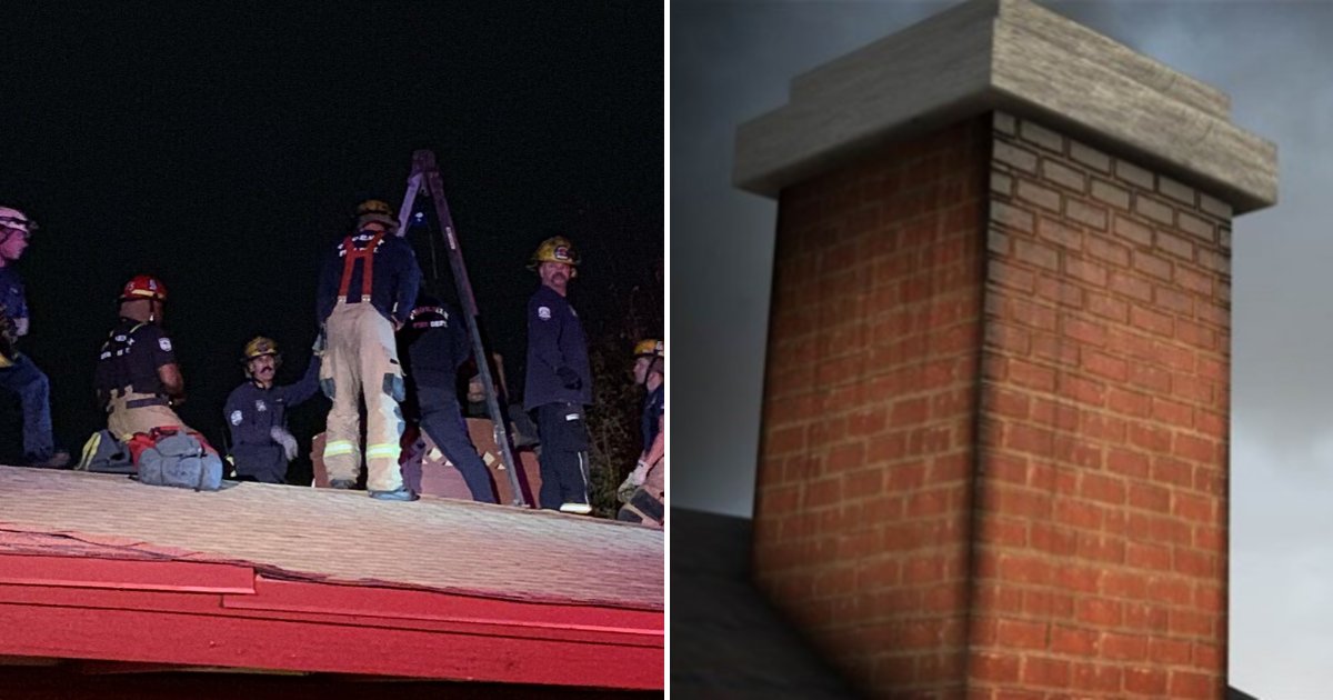 chimney5.png?resize=1200,630 - Girl Rescued From Chimney After Coming Home Late And Trying To Sneak Back In