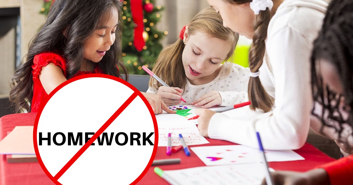 homework.png?resize=412,275 - Primary School Banned Homework Over The Holidays So That Kids Would Have More Family Time
