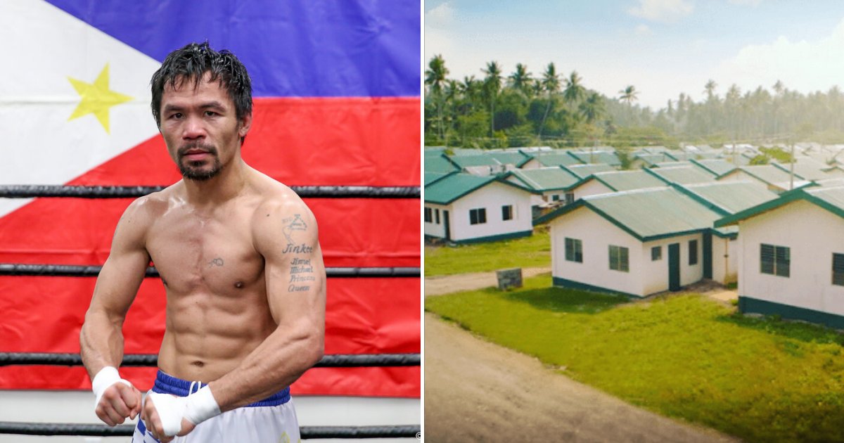 houses4.png?resize=1200,630 - Boxer Manny Pacquiao Quietly Built More Than 1,000 Houses For The Poor