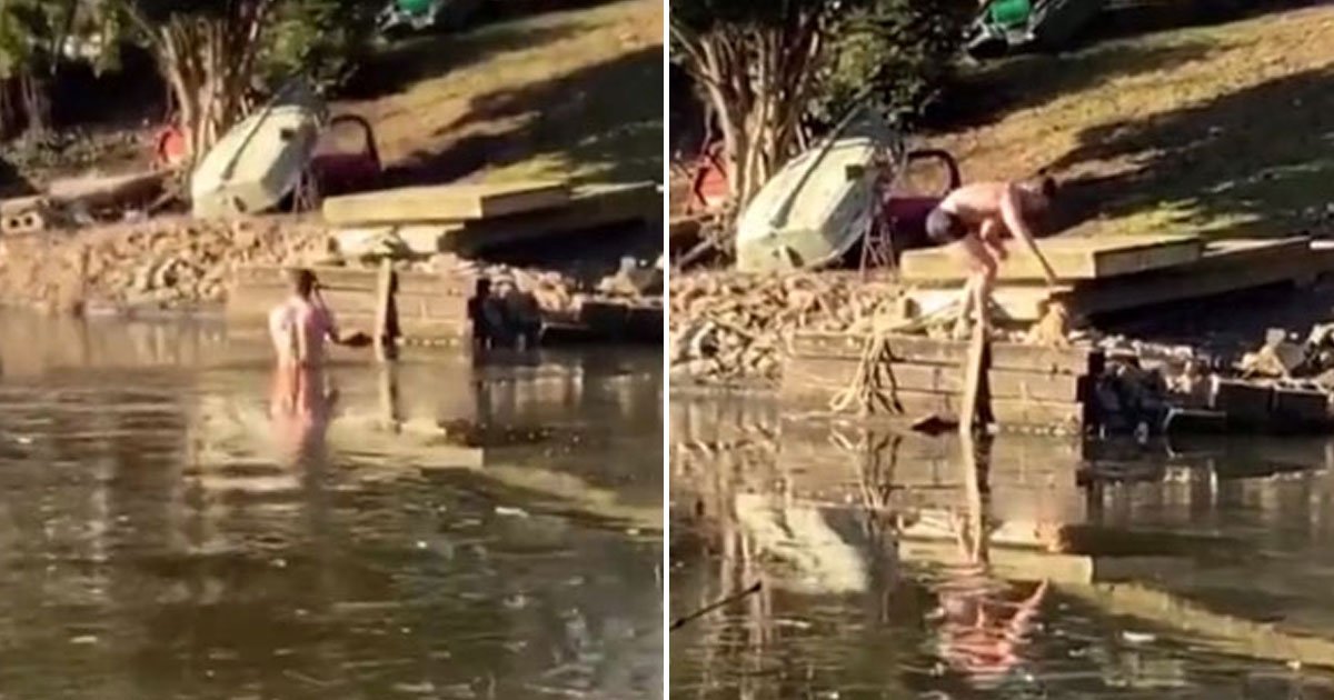 man saved cat frozen lake.jpg?resize=412,275 - Man Saved A Cat Who Fell Into A Frozen Lake