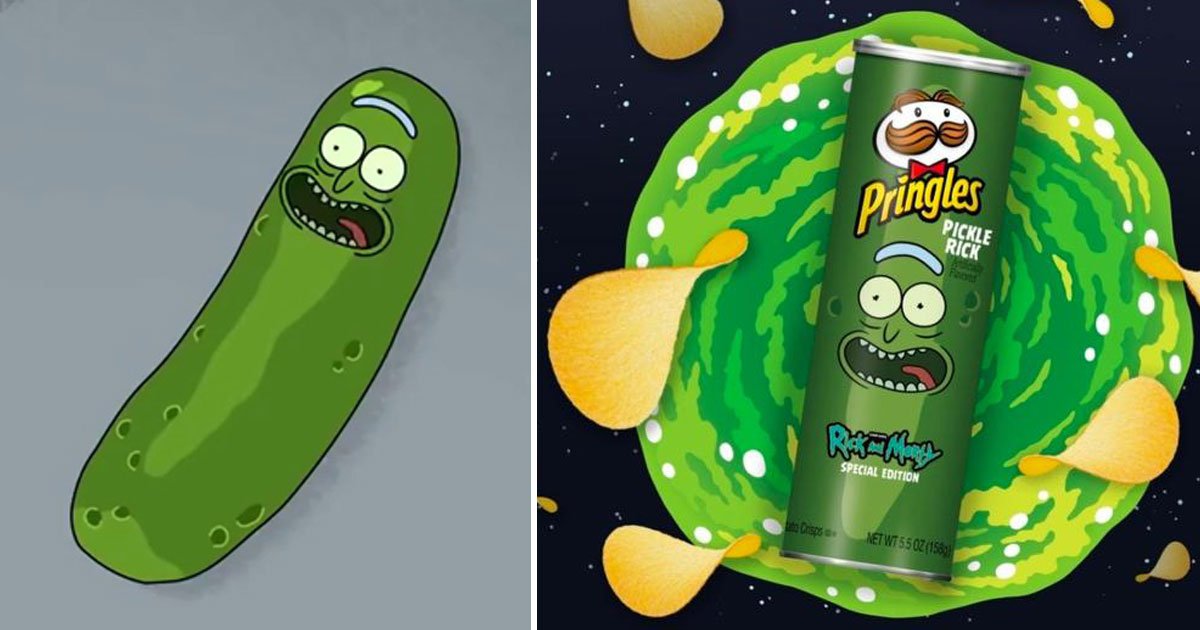 pringles pickle rick.jpg?resize=412,275 - Pringles To Release Pickle Rick Flavour As They Teamed Up With Rick And Morty