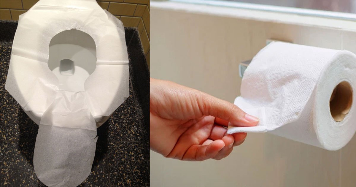 reasons why you should not cover the toilet seat with toilet paper in public restrooms.jpg?resize=412,275 - Couvrir le siège des toilettes publiques avec du papier ne les rend pas plus propre