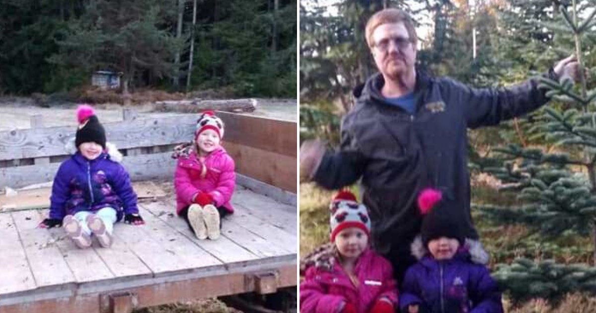 twins5 2.png?resize=412,275 - Deux petites filles de 4 ans sont sorties d'une voiture après que leur père ait eu un accident mortel