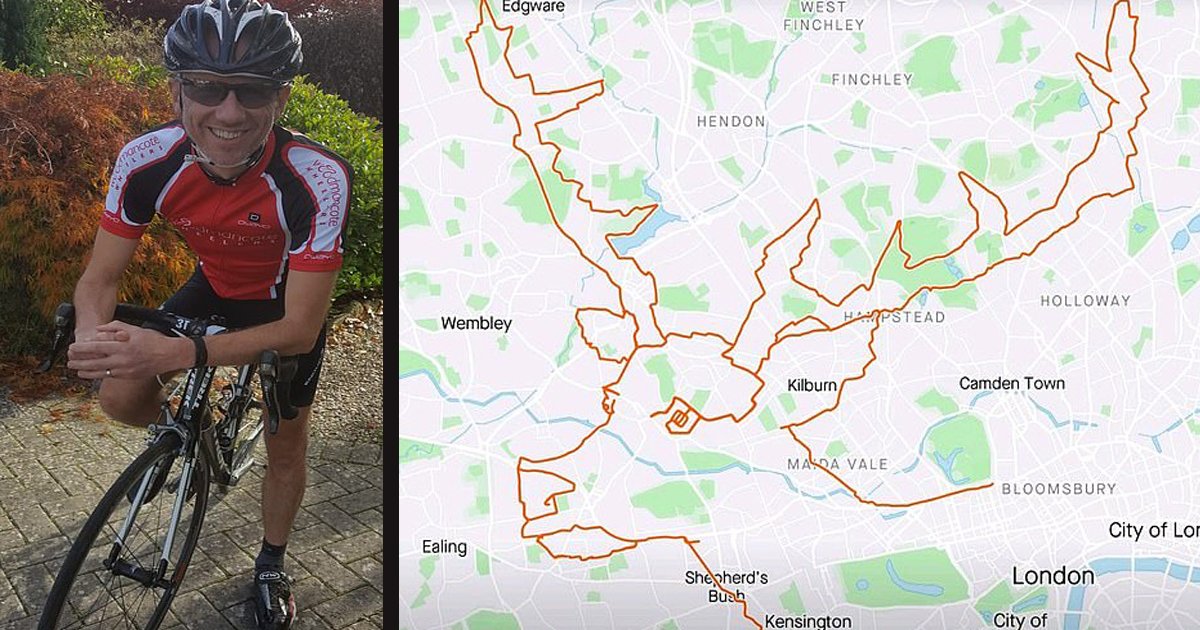 untitled 1 40.jpg?resize=412,275 - A Cyclist Planned Intricate Routes To Create A Reindeer Shape On The Map