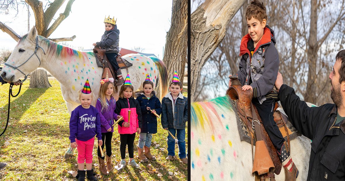 untitled 1 96.jpg?resize=412,275 - 5-Year-Old Boy With Brain Cancer Got A 'Unicorn Ride' Before Starting Treatment