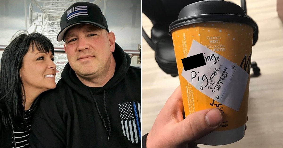untitled design 25 2.png?resize=1200,630 - Police Officers Outraged After McDonald's Employee Called Army Veteran A Pig On His Coffee Cup