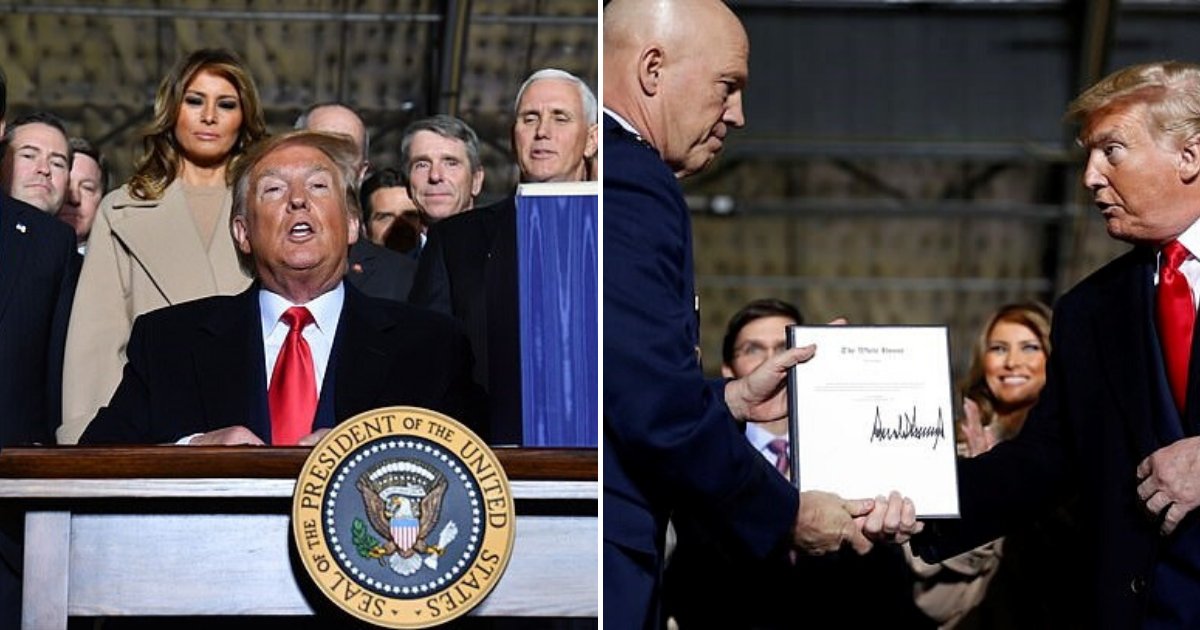 untitled design 40 1.png?resize=412,232 - Donald Trump Signed Massive $738 Billion Deal That Marks The Birth Of Space Force