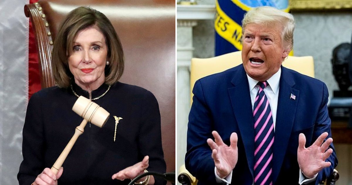 untitled design 43 1.png?resize=412,275 - Nancy Pelosi Responded To Trump's Impeachment Saying 'He'll Be Impeached Forever'