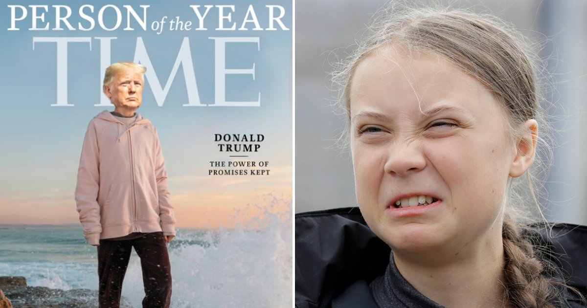 untitled design 5 1.png?resize=1200,630 - Trump's Team Superimposed The President's Head Onto Greta Thunberg's 'Person Of The Year' Photo