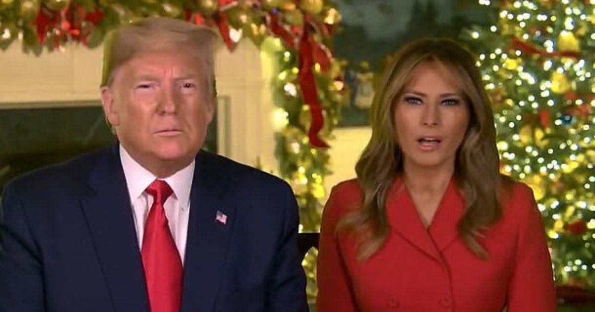 untitled design 6 4.png?resize=1200,630 - Donald Trump And Wife Melania Thanked Americans And Wished Them A Merry Christmas In A Video