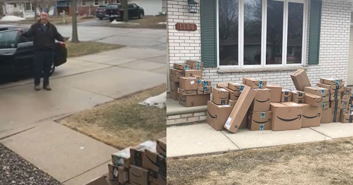 woman saved amazon boxes to prank her husband and his reaction is hilarious.jpg?resize=412,275 - A Woman Saved Amazon Boxes For Six Months To Trick Her Husband