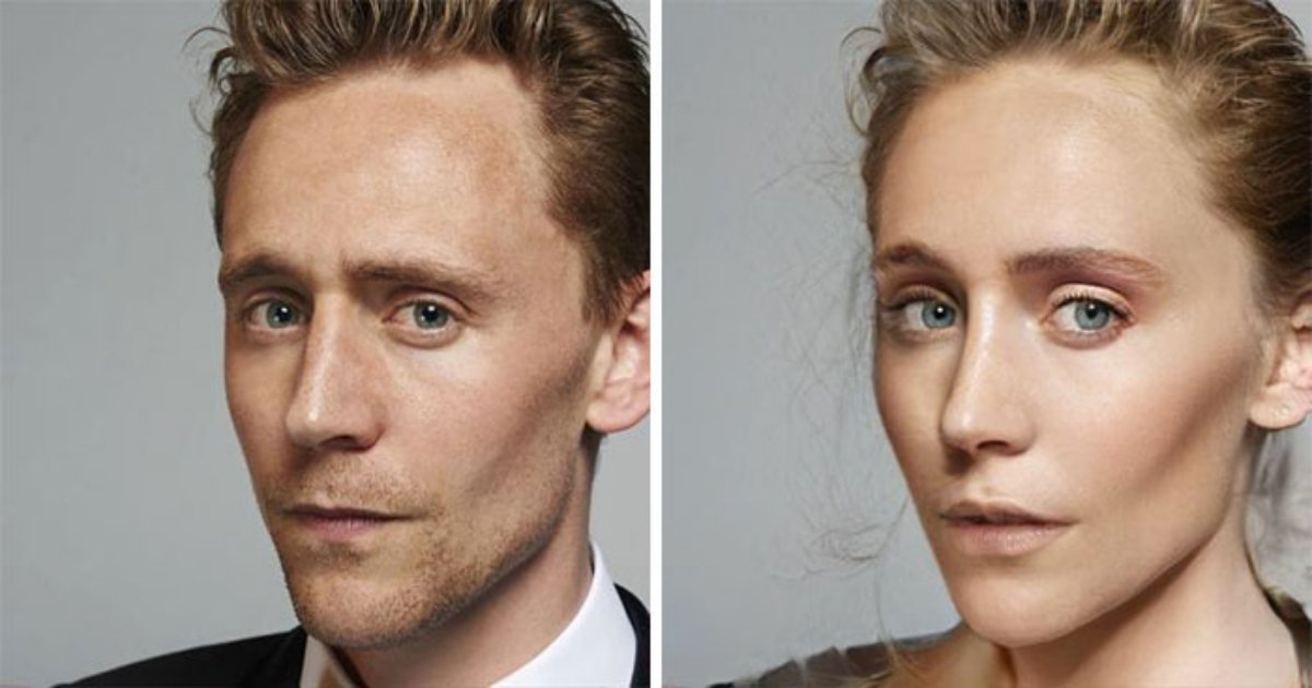 1 276.jpg?resize=412,232 - Convirtieron A Los Actores De Marvel En Mujeres, Y Notamos Que Tom Hiddleston Podría Haber Sido La Hermana Gemela De Elizabeth Olsen