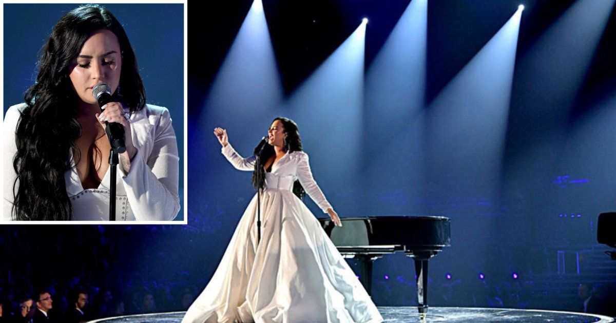 1 77.png?resize=1200,630 - Demi Lovato Got A Standing Ovation On Her Live Performance at the Grammy Awards