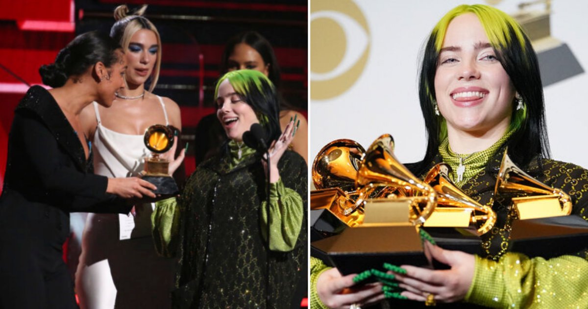 12 6.png?resize=412,232 - 'Bad Guy' Singer Billie Eilish Took Home 4 Grammy Awards
