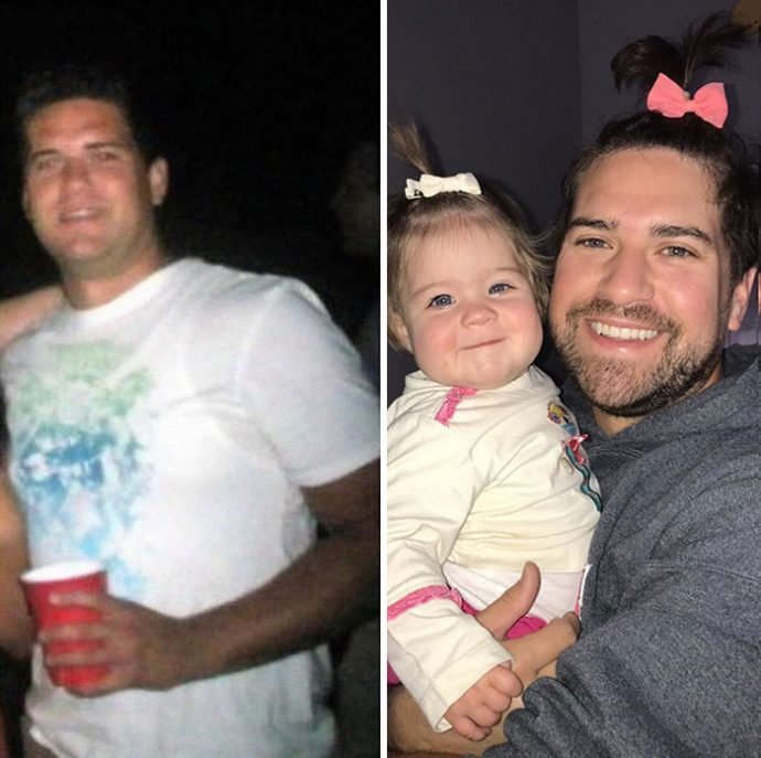 20 Divertidas imágenes que muestran la transformación de personas antes y después de tener hijos
