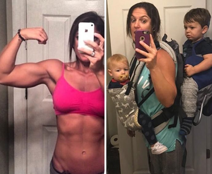 20 Divertidas imágenes que muestran la transformación de personas antes y después de tener hijos
