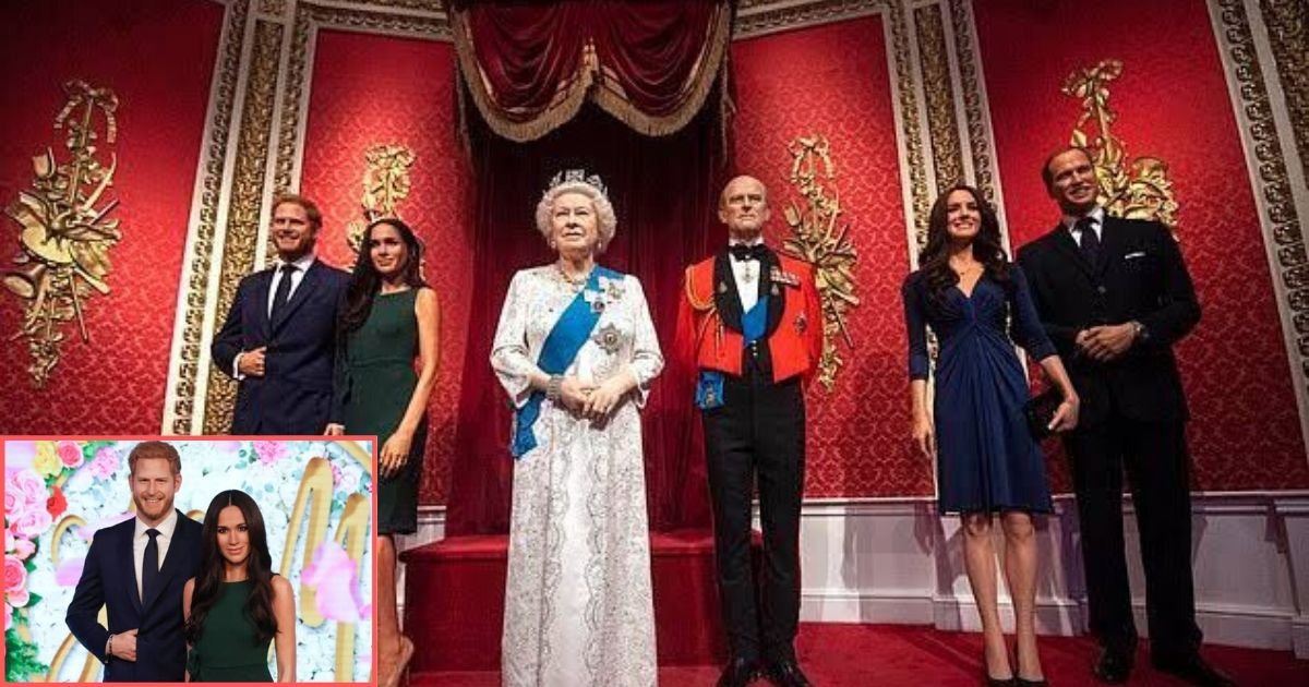 4 40.jpg?resize=412,232 - Madame Tussauds Separated The Wax Statue of Prince Harry And Meghan Markle From The Rest Of The Royal Family