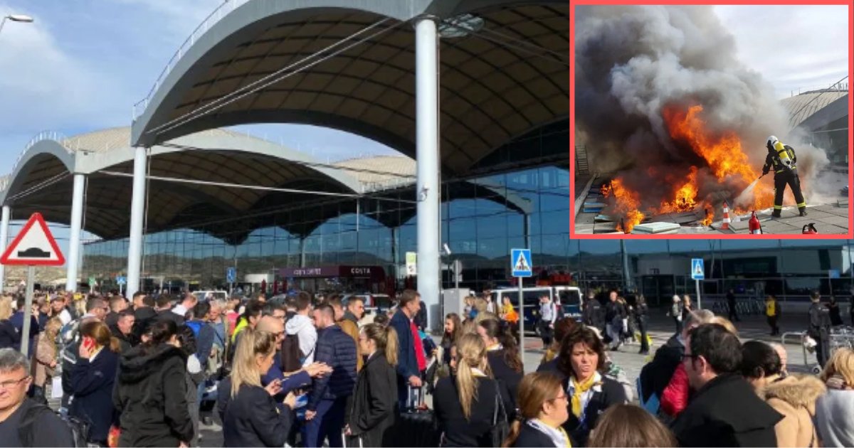 4 43.png?resize=1200,630 - L'aéroport d'Alicante a dû être évacué suite à un incendie, les vacanciers étaient en panique