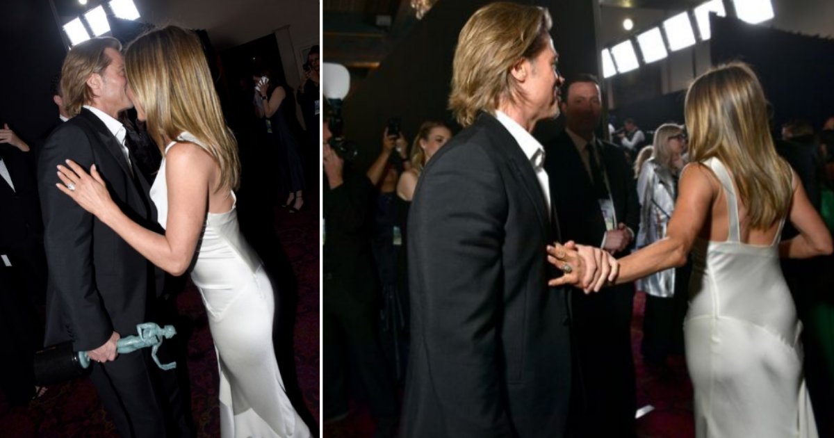 4 52.png?resize=1200,630 - Brad Pitt & Jennifer Aniston Were Seen Sharing A Nice Moment During the SAG Awards