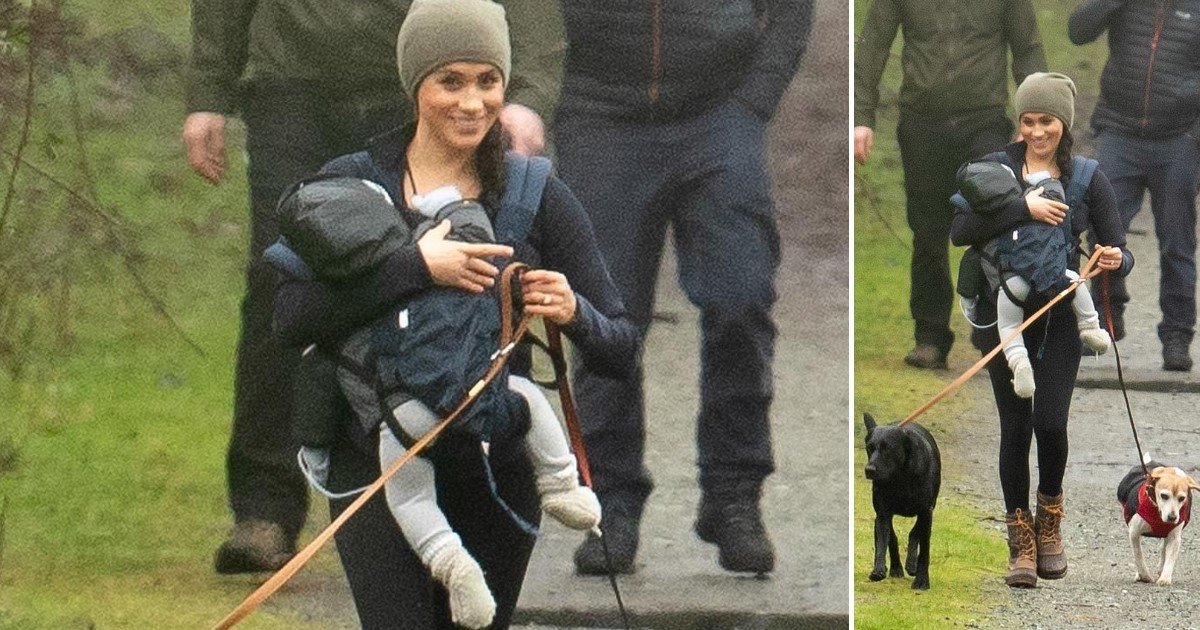 4 98.jpg?resize=412,275 - Smiling Meghan Markle Spotted As She Took Her Dogs On A Walk Along With Archie