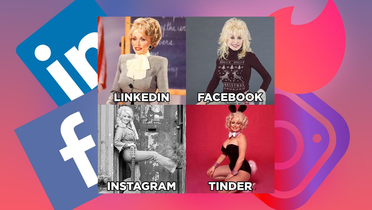 5104c7609e537da5b7c67790c421b.jpg?resize=1200,630 - #DollyPartonChallenge : On vous explique ce nouveau mème viral "LinkedIn, Facebook, Instagram, Tinder"