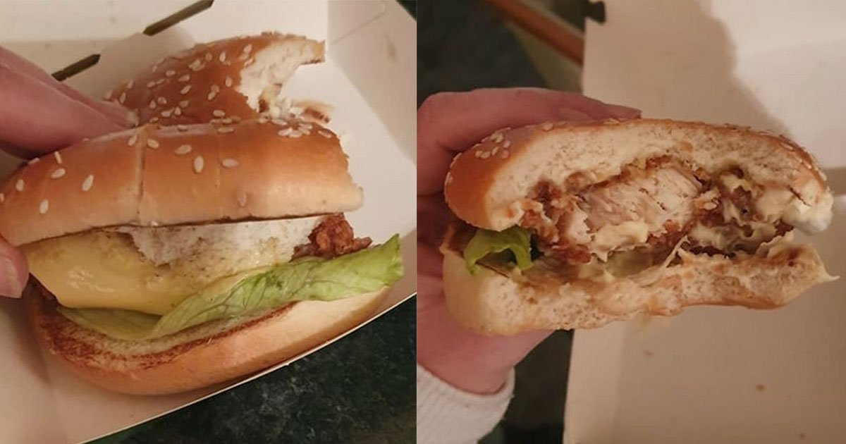 a woman disheartened after her vegan burger turned out to be chicken.jpg?resize=1200,630 - A Woman Disheartened After Her KFC Vegan Burger Contained Chicken