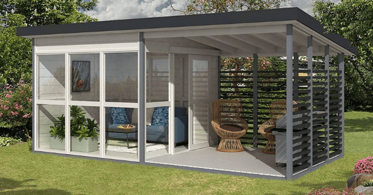 amazon diy backyard house.jpg?resize=1200,630 - Make Your Own Backyard Guest House In Just 8 Hours Using This Amazon Kit