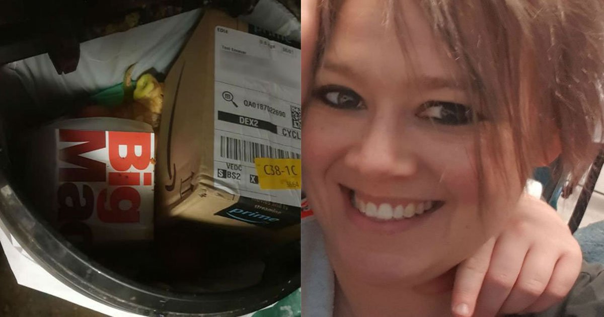 angry mom claimed her amazon parcel was thrown in a bin containing vomit.jpg?resize=412,275 - Beurk: Une maman a affirmé que son colis Amazon avait été livré dans une poubelle