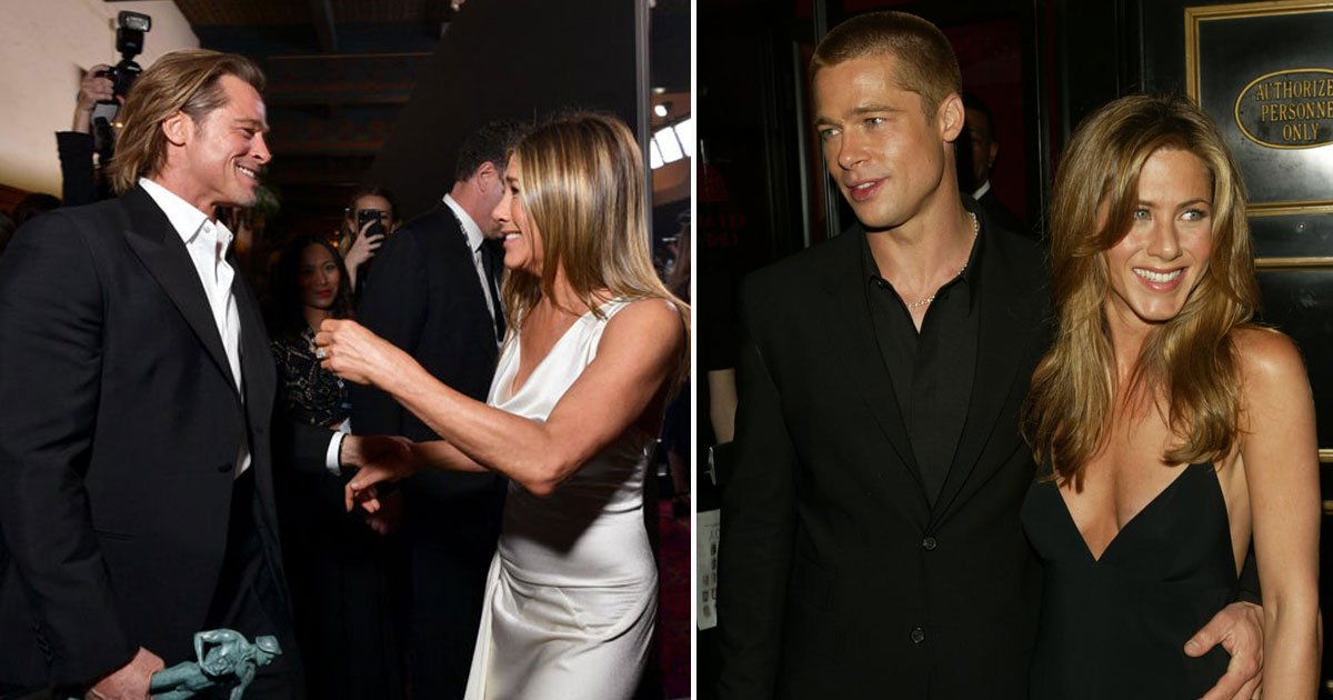 brad pitt jennifer aniston reunited.jpg?resize=412,275 - Jennifer Aniston And Brad Pitt Are 'Acting Like A Couple' And Could Make Their Reunion Official