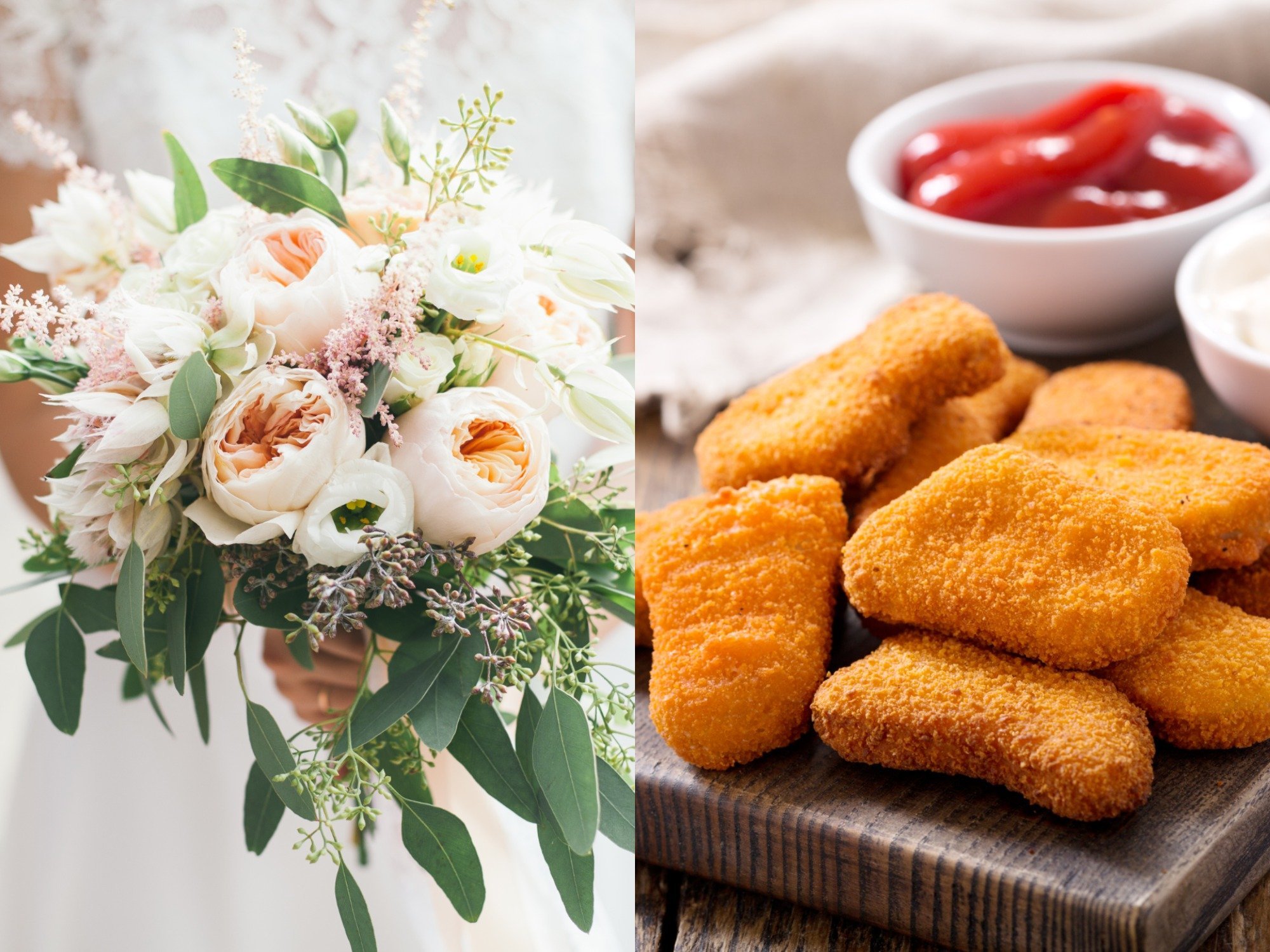 chicken nugget bouquet 1.jpg?resize=412,275 - En cette Saint-Valentin, les bouquets de nuggets de poulet remplacent fleurs et chocolats !