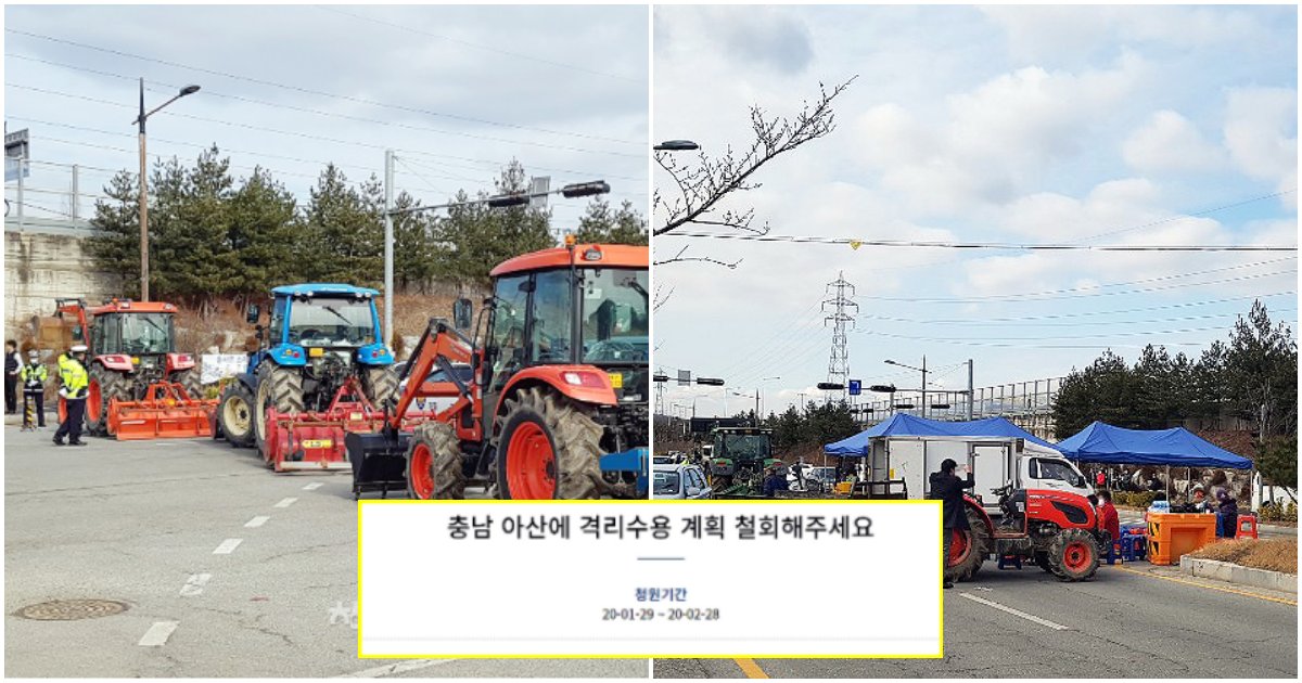 collage 243.png?resize=412,275 - "오기만 해봐, 우리가 만만하냐"...우한 교민 '아산 격리 수용' 단단히 화나 도로 봉쇄한 아산 시민들