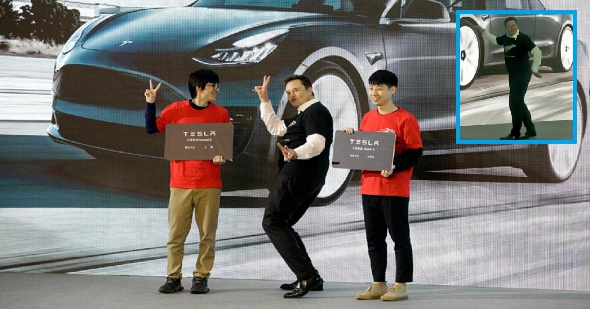 d3.jpg?resize=412,275 - Goofy Elon Musk Showed Off His Dance Skills At A Model 3 Event