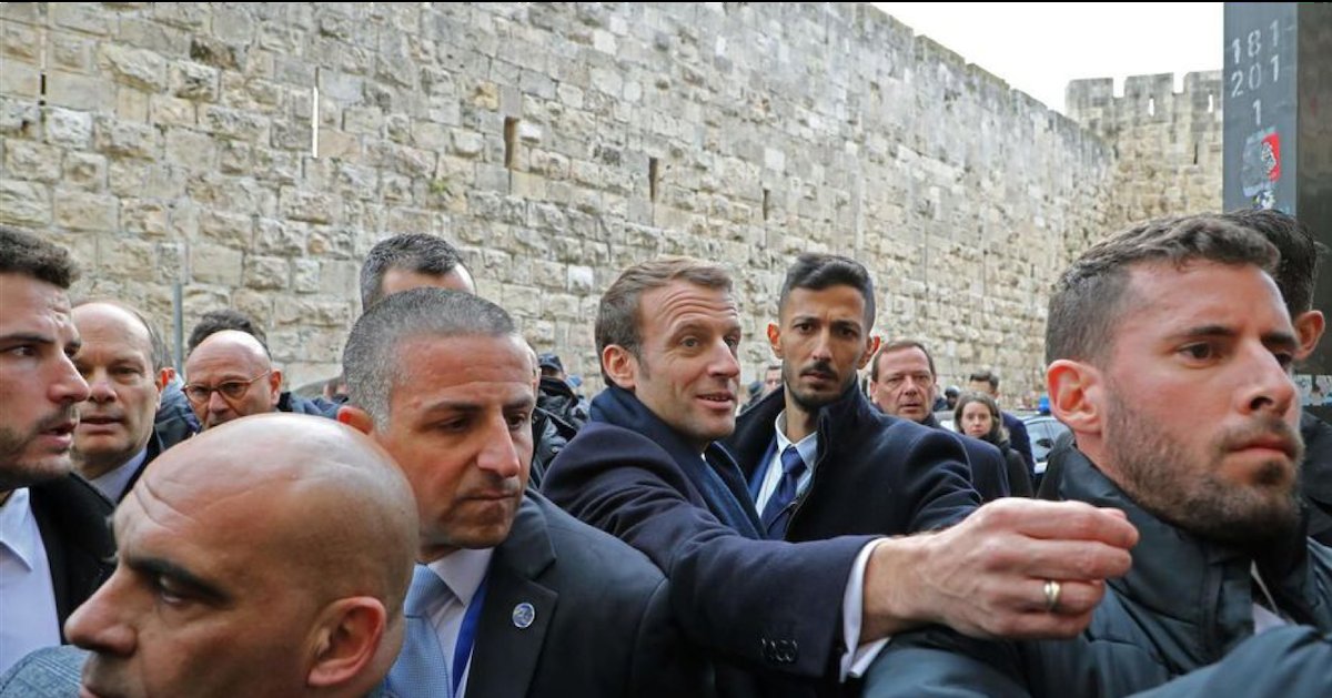 macron israel.png?resize=1200,630 - Emmanuel Macron s’emporte contre la police israélienne à Jérusalem