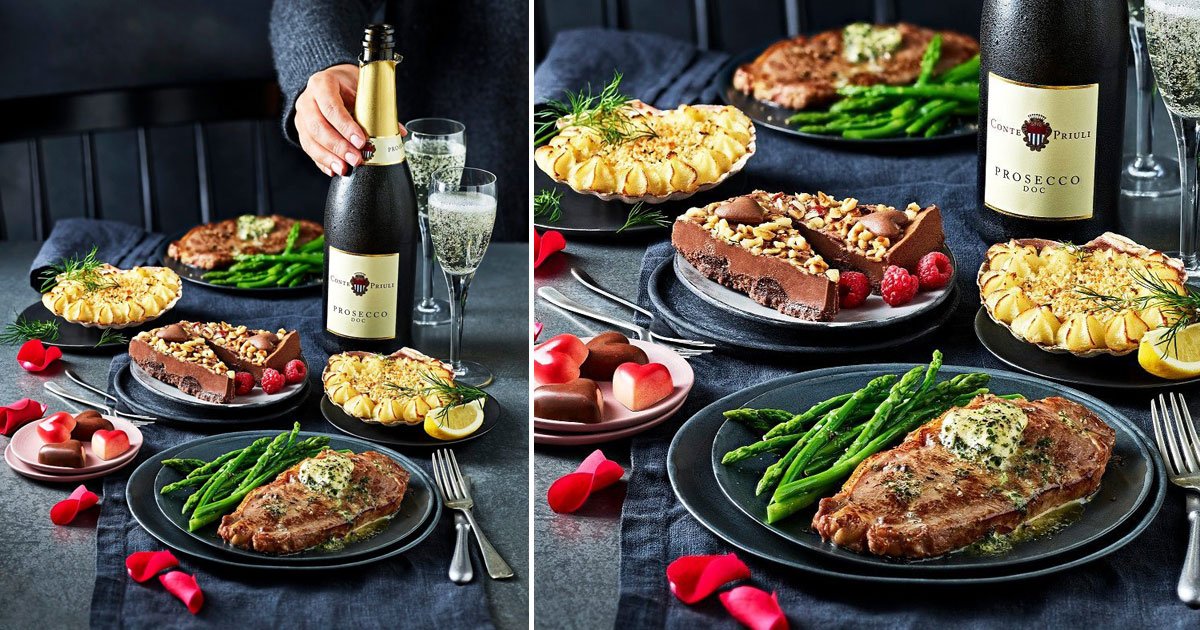 ms valentine meal deal.jpg?resize=412,275 - M&S’ £20 Valentine’s Day Meal Deal Offers A Starter, Main, Side, Dessert, A Box Of Chocolates And A Bottle Of Drink For Just £20