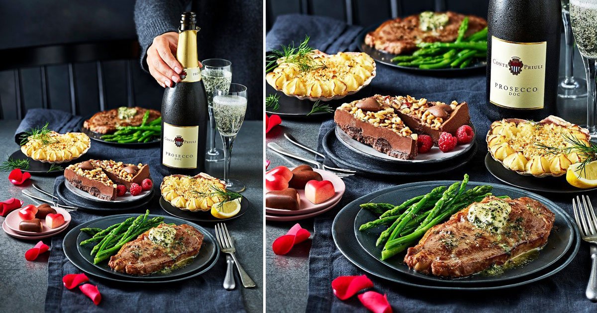 ms valentine meal deal.jpg?resize=412,232 - M&S’ £20 Valentine’s Day Meal Deal Offers A Starter, Main, Side, Dessert, A Box Of Chocolates And A Bottle Of Drink For Just £20