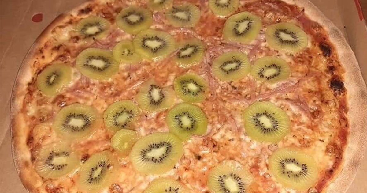 pizza fanatics left furious after a picture of a pizza with kiwis as a topping went viral.jpg?resize=1200,630 - Pizza Fanatics Furious After A Picture Of Pizza With Kiwis Went Viral