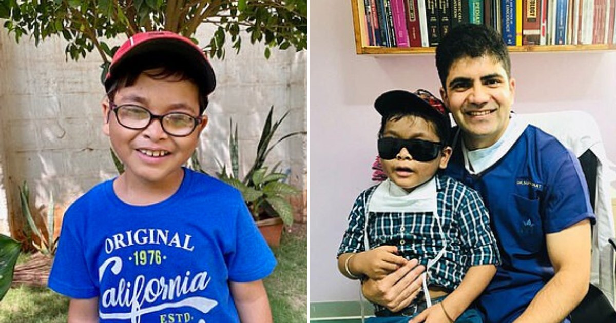 sagar7.png?resize=412,232 - Boy Whose Eyes Popped Out Due To Rare Condition Can Finally See Again After A Stranger Paid For His Medical Treatment