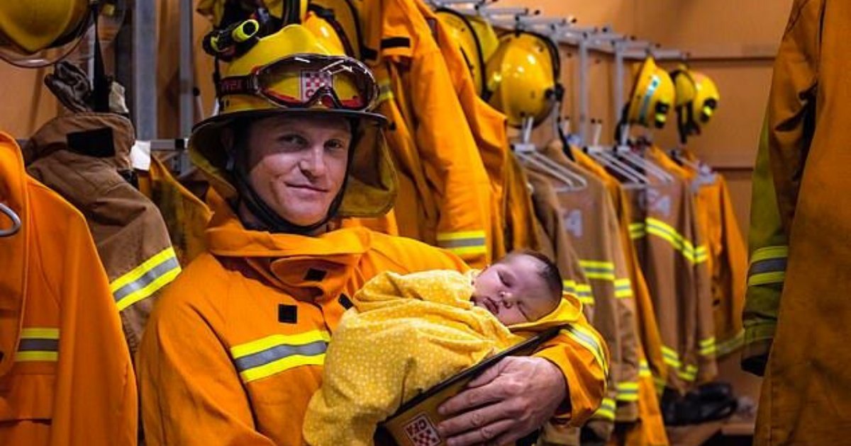 spencer4.png?resize=412,275 - Emotional Volunteer Firefighter Cradled His Newborn Son At Station During Short Break From Fighting Bushfires