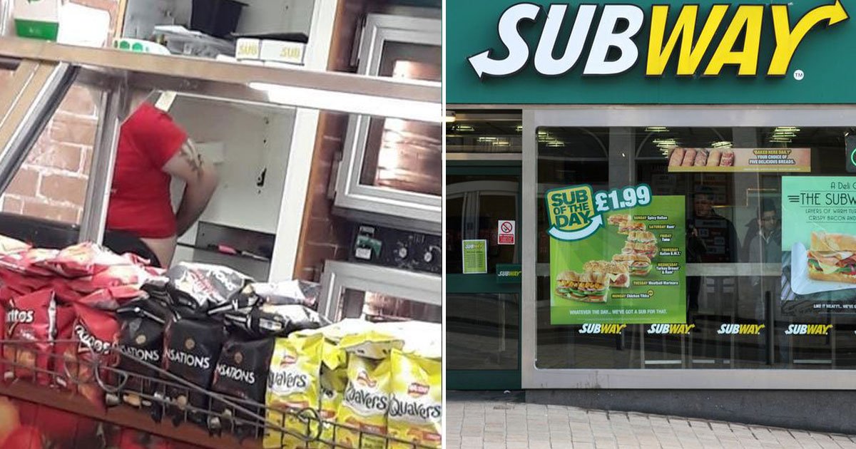 subway worker scratching ass.jpg?resize=412,275 - Subway Worker Caught Performing An Inappropriate Act While Serving Sandwiches