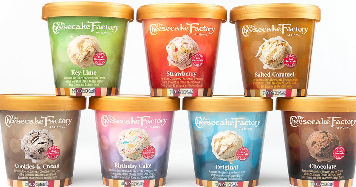 the cheesecake factory is officially releasing a line of cheesecake ice cream with seven different flavors.jpg?resize=412,275 - The Cheesecake Factory Officially Releasing A Line Of Ice Cream In Seven Different Flavors