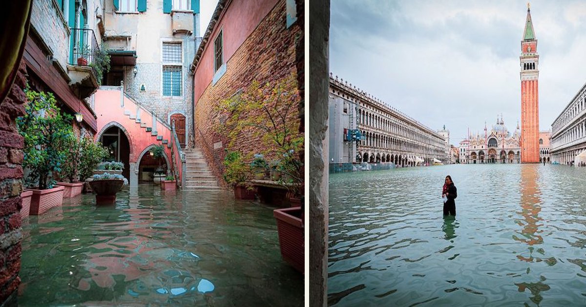 untitled 1 1.jpg?resize=1200,630 - Talented Photographer Spent A Day In Flooded Venice To Capture The Different Side Of The City