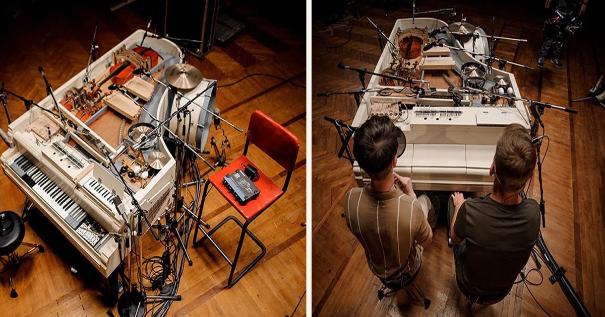 untitled 1 132.jpg?resize=412,275 - This Indie Rock Band Made An Incredible 20-Piece Hybrid Instrument To Be Played By 2 People