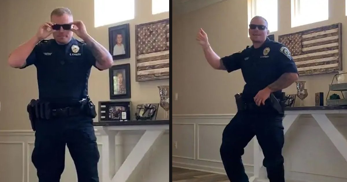 untitled 3 4.jpg?resize=412,275 - Police Officer Accepted The “Git Up” Challenge And Showed Off His Moves