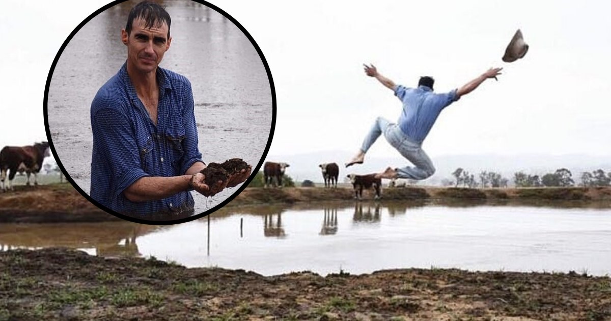 untitled design 12 1.png?resize=412,232 - Overjoyed Farmer Jumped Into Water After Rain Hit His Farm Following Months Of Drought